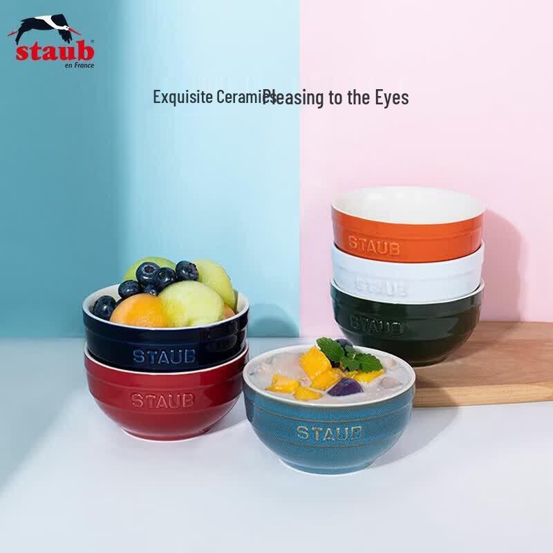 Faba 12cm Colorful Ceramic Bowl 6-Piece Set