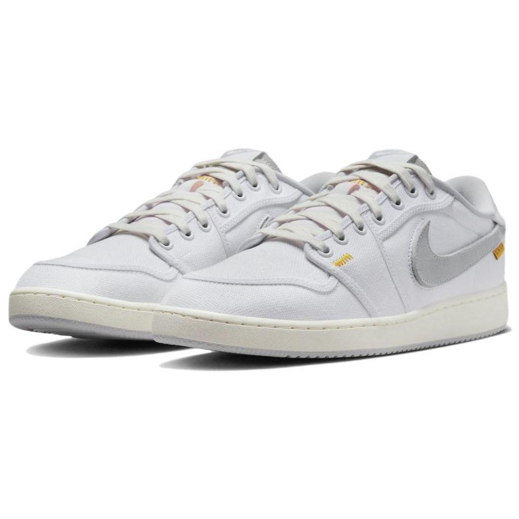 Union LA x Air Jordan 1 KO Low White Neutral Grey Unisex Sneakers Sail University-Gold DO8912-101