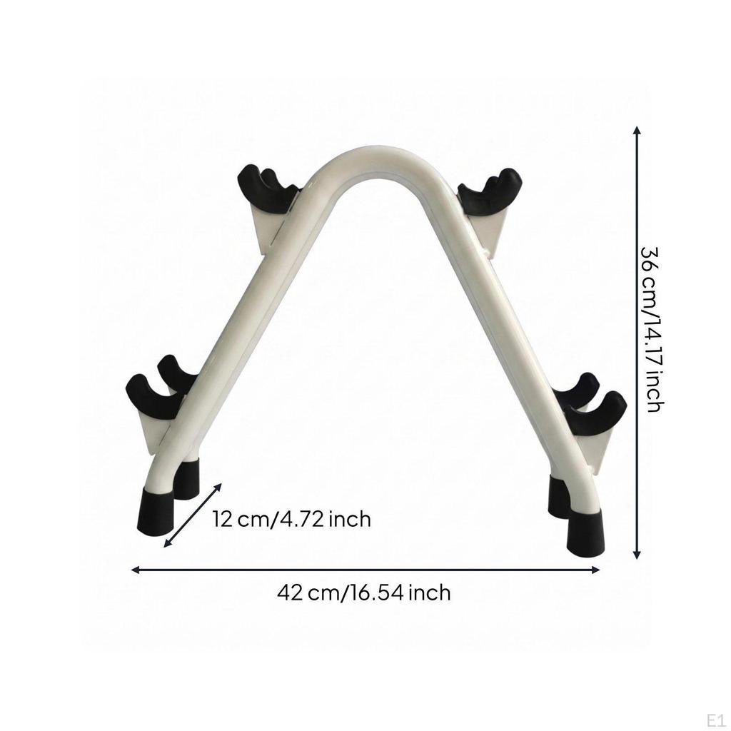 Two Tier Dumbbell Rack Home Gym Friendly Floor RackSaving Weight Organizer