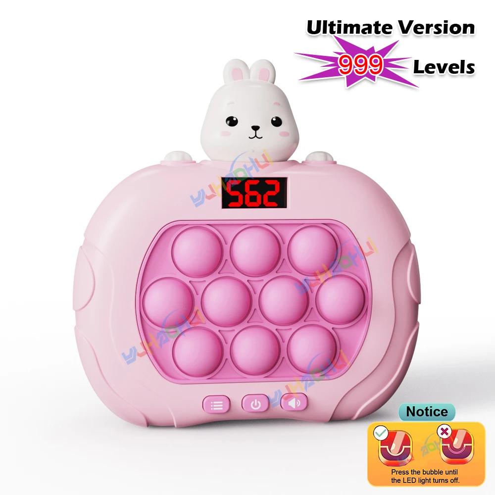 999 Level Electronic Pop Quick Push Herní konzole Hračka s LED displejem Vhodné pro dospělé děti Fidget Toys Vánoční dárek