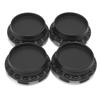 4pcs Outer Diameter 67mm Inner Diameter 62mm Black ABS Car Wheel Center Hub Cap