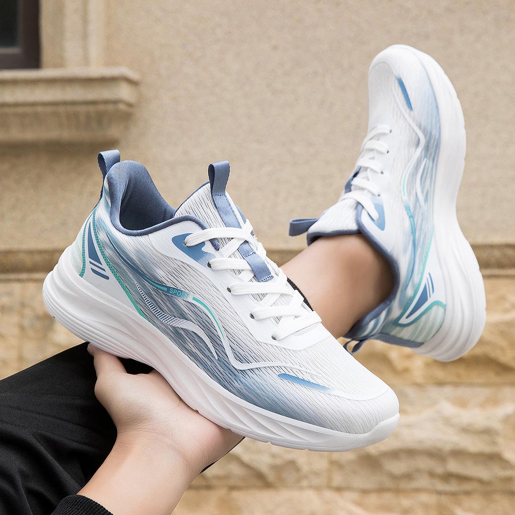 Men Breathable Mesh Running Shoes Soft Sole Casual Sport Sneakers Sizes 39-44 for Walking Training Travel Outdoor and Daily Wear