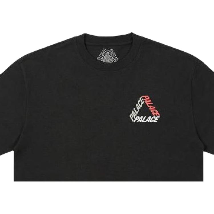 Palace P-3-K-9 Dog Pattern Logo Print Casual Short Sleeve T-Shirt Unisex Tops Black P22TS165