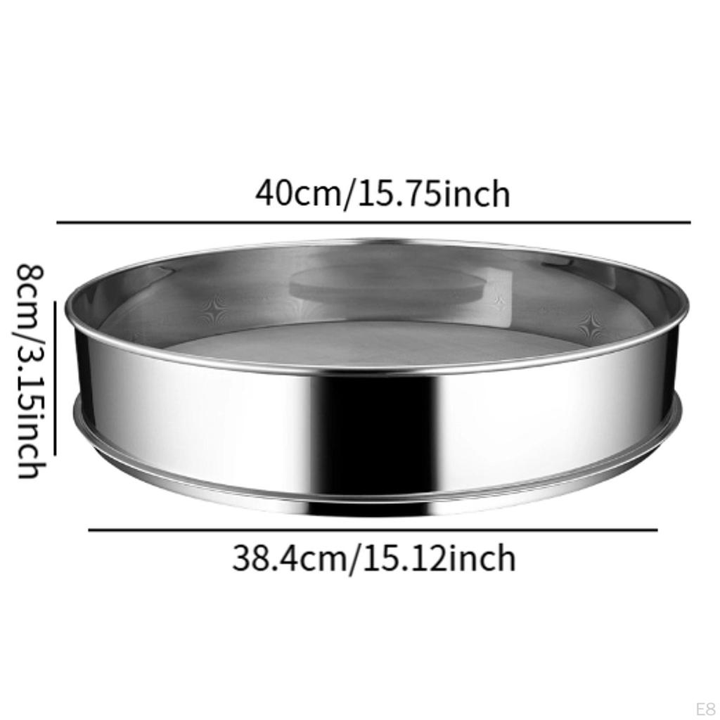 Flour Sieve In Stainless Steel for Cake And Bread Preparation