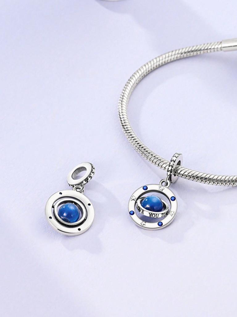 Charms Plata Blue Ocean Star Beads Charm Copper Plated Fit Charms Copperoriginal Bracelet For Jewelry Making Diy Charm