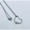 Used TIFFANY&Co. Tiffany Open Heart Necklace Silver 925 22mm