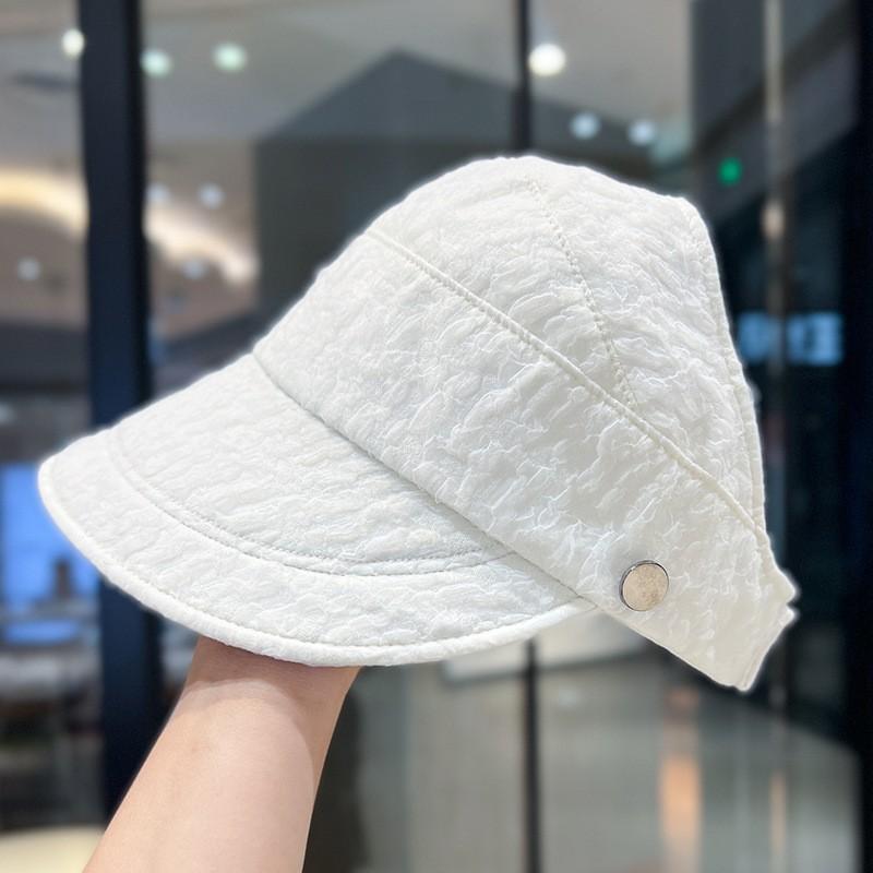 

Breathable sunscreen small versatile bucket hat female personality can hang masks summer new UV protection sun hat M（56-58cm）