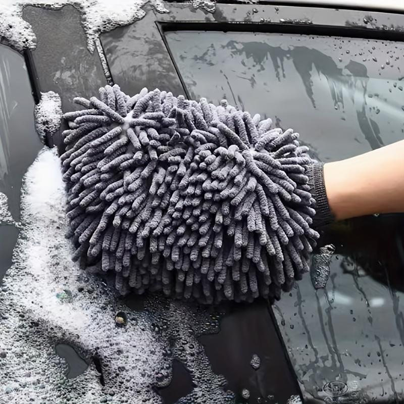 Guanti Asciugatura Lavaggio Auto Grigio Ultra-morbidi, assorbenti e durevoli, adatti per la manutenzione dell'auto