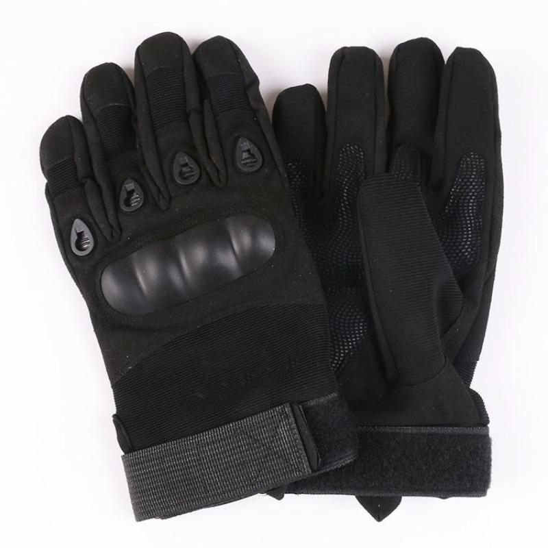 Guanti Tattici Fan Militari Prestazioni sul Campo Nero Outdoor Britannico Equitazione Taglio Resistente Sport Fitness Guanti a Metà Dito con Guscio Duro