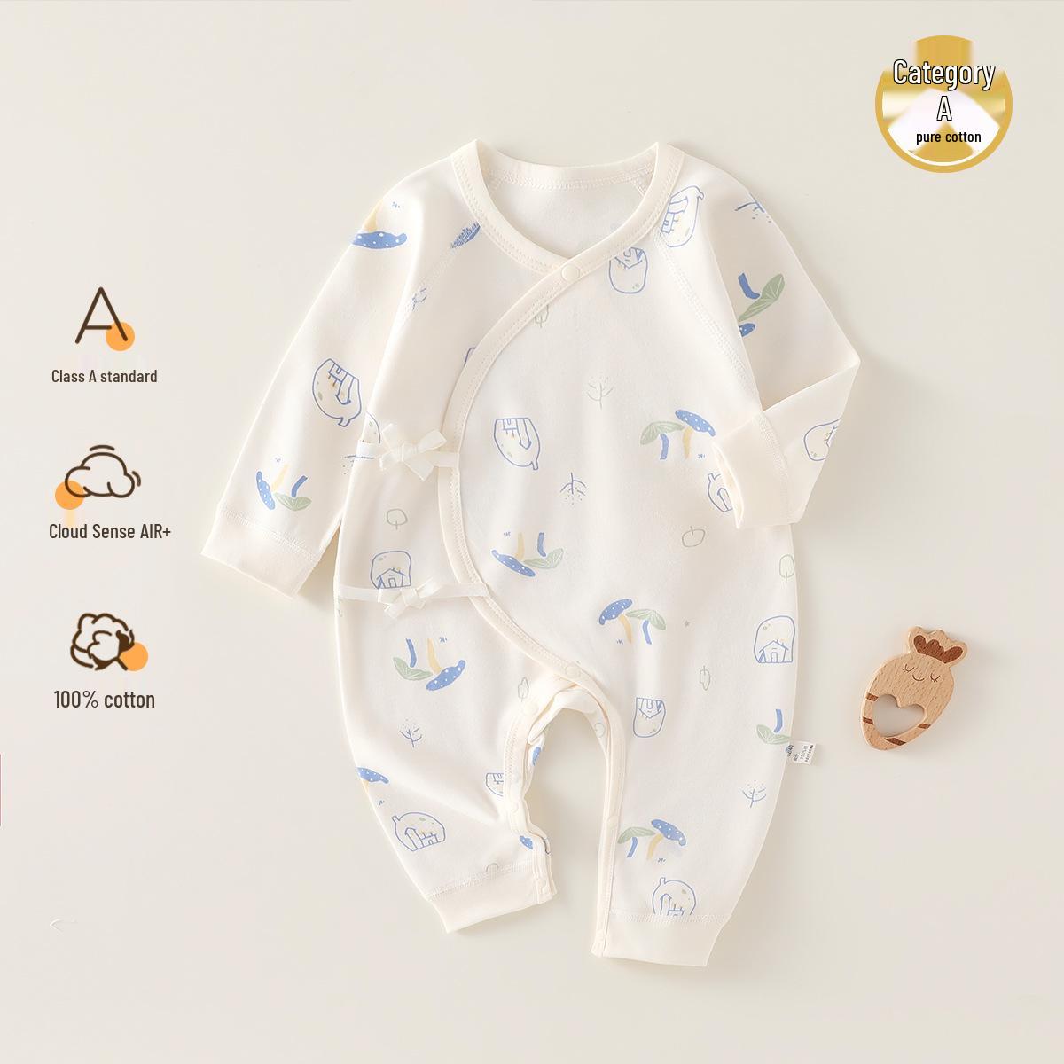 

Ромпер з чистої бавовни для новонародженого 0-3 місяці - Унісекс, у стилі ченця 59cm