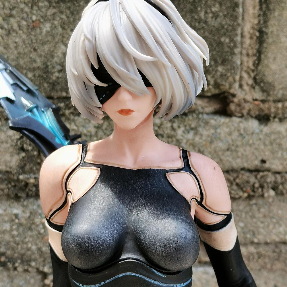 50cm NieR: Automata Yorha No. 2 TypeB 2B YoRHa Type A No.2 A2 Animation GirlPVC Action Figure Plaything Statue collector Miniature Dol