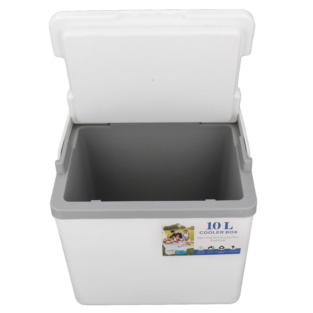 Cooler Box 10L EPS Highly Efficient with Handle Insulated Cooler for Camping Picnic Fishing Commercial Use White