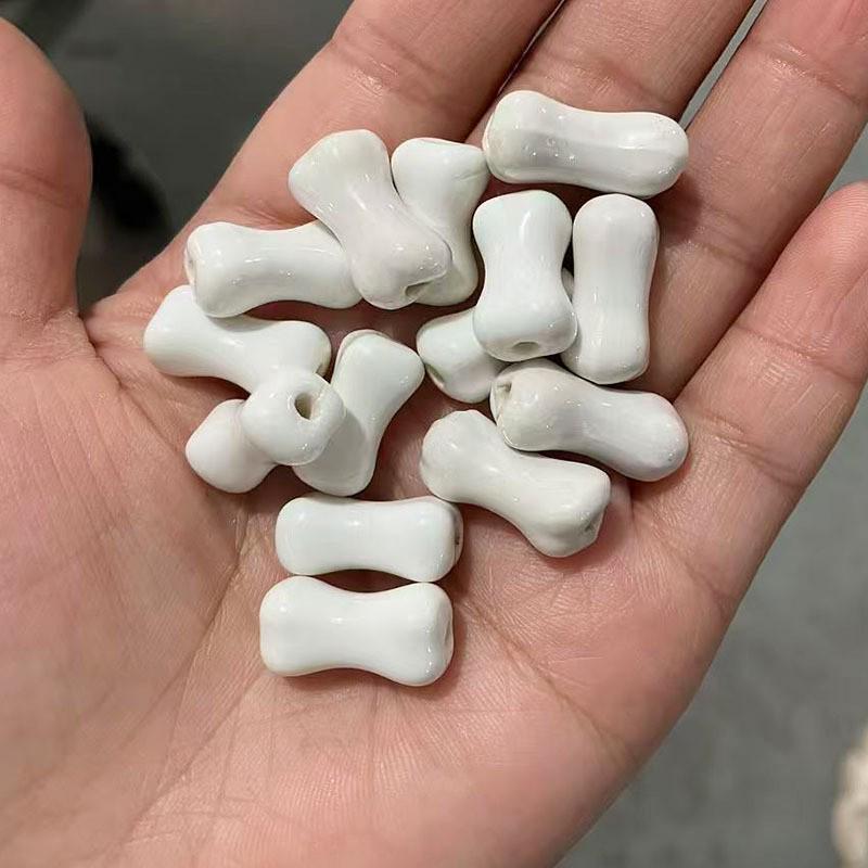 Colored Ceramic Bone Beads for DIY Jewelry: Beading, Bracelets, Necklaces, Earrings Accessories