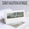 LED Thermometer Thermo-Hygrometer Multifunktionale Elektronische Uhr Temperatur-Feuchtigkeitsmesser Wetterstation für Zuhause mit Alarm