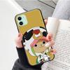 Black Case for iPhone 16 15 Plus 14 13 12 11 Pro 8 6 SE XR XS Max P30 Nova 5T Y5P Y6 Y7 Y8P Y9 Realme C30 C33 C31 W-76 One Piece Chopper