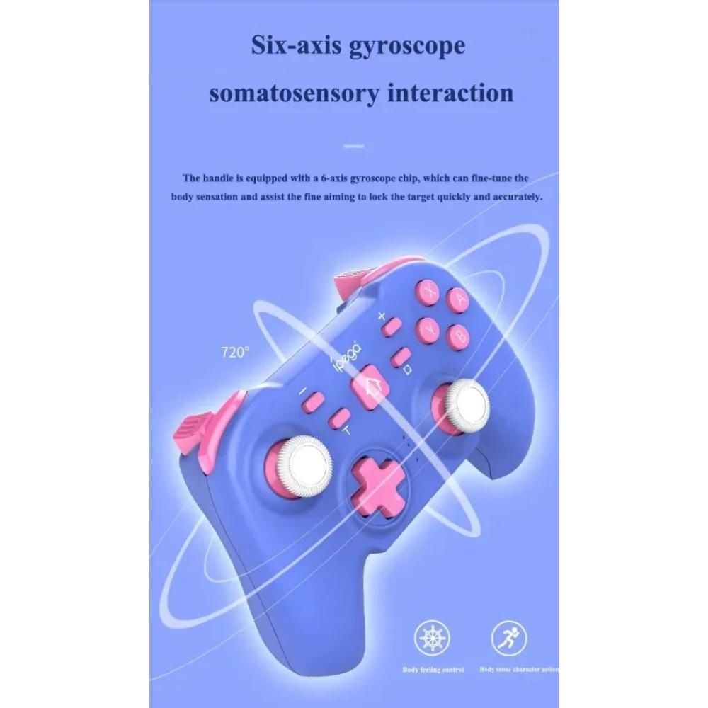 PG-SW062C Wireless Game Controller Bluetooth Gamepad Game Console Cordless Handle for Nintendo Switch, Android, IOS, PC