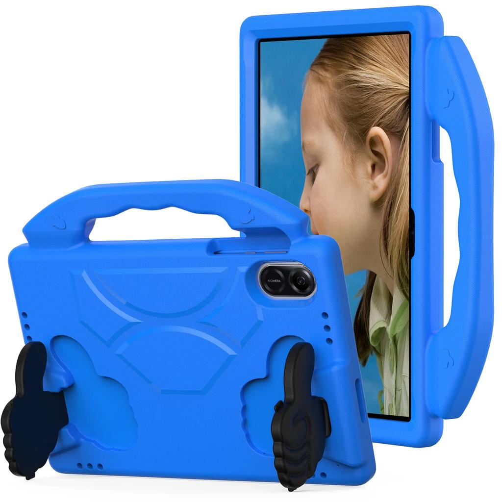 EVA Kids Portable Thumb Stand Tablet Case for Honor Pad X8A Case 11Inch Soft Solid Color Skin Feel Shockproof Full Protect Cover
