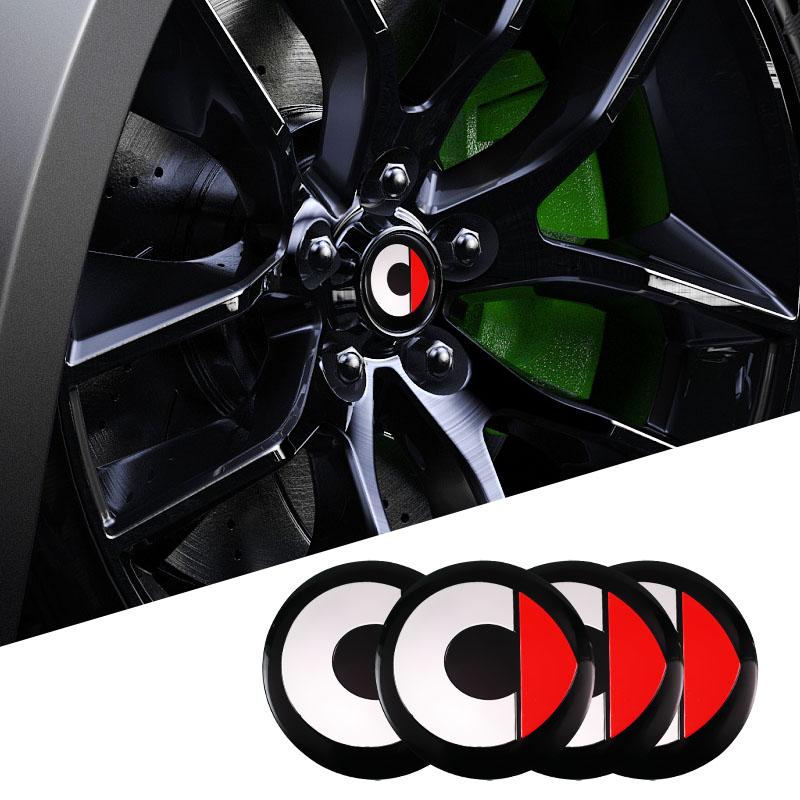 

56 мм Наклейки на центральные колпаки ступиц колес автомобиля Для Fortwo 451 450 453 Forfour Roadster Forjeremy Crossblade Forvision Red(56mm-4pcs)