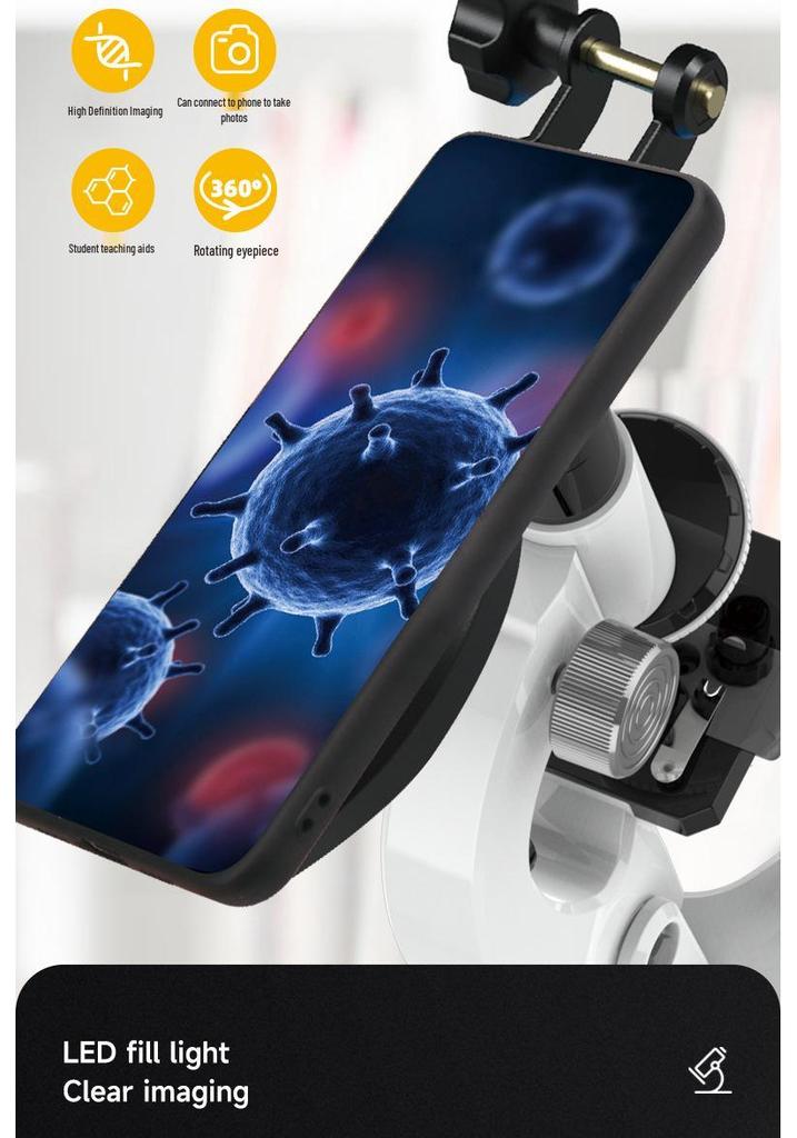 HD Optical Microscope Science Set for Students – Ideal for Biology Experiments and Children's Science Education