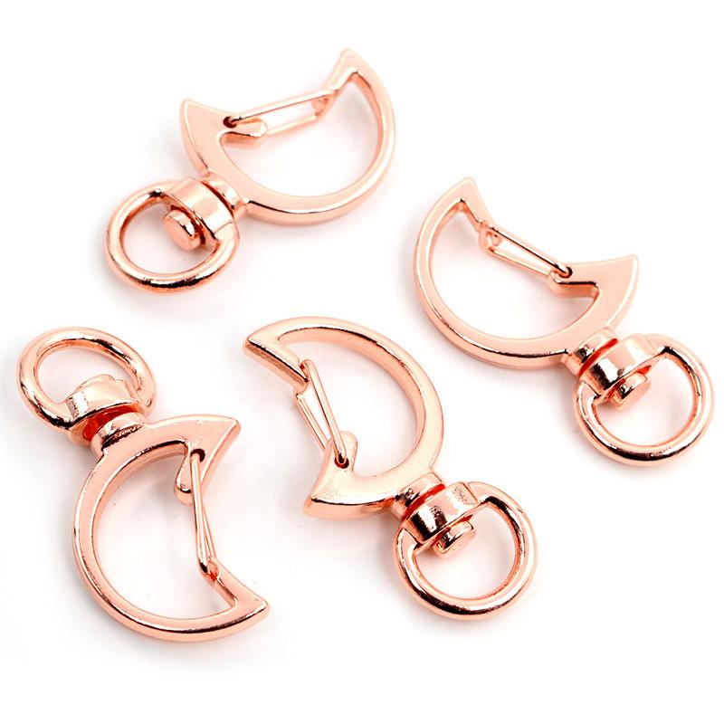 10pcs Cat Heart Snap Hook Trigger Clips Buckles For Keychain Lobster Lobster Clasp Hooks for Key Ring Clasp Jewelry Supplies