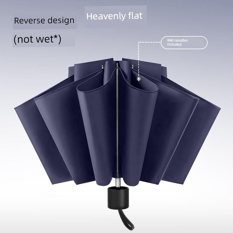 Paradise Umbrella 2026 New Model Storm-Resistant Reverse Folding Portable Reinforced Large Durable Manual Wind-Resistant Umbrella for Men