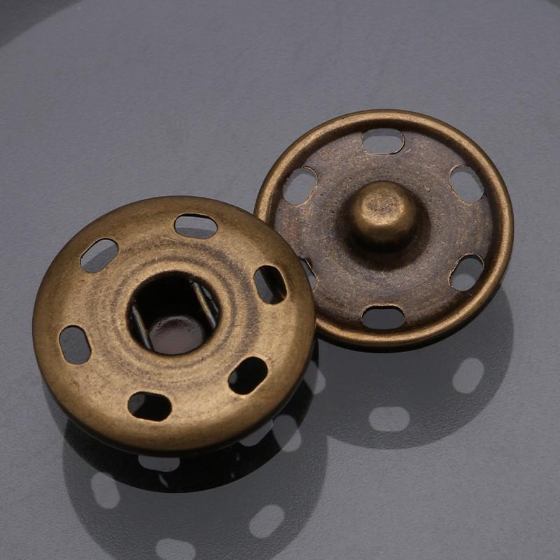 Round Children'S Underwear Hidden Button Invisible Hand Sewn Metal Button Clothes Child And Mother Button Flip Button