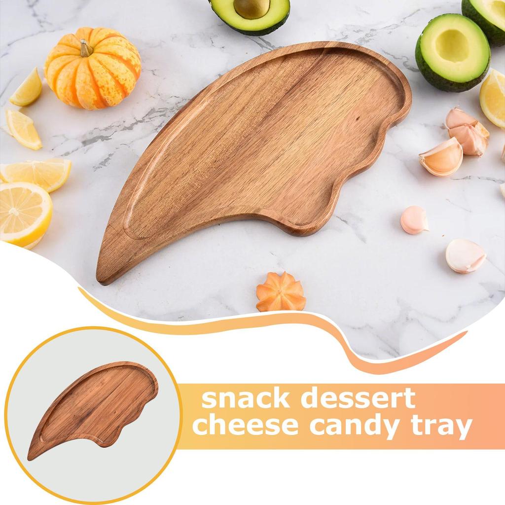 Holz Servierplatte Rustikales Charcuterie-Brett Snackschale Für Mittagessen Abendessen Wohnen zu Hause Eingangsbereich Küche Grillparty
