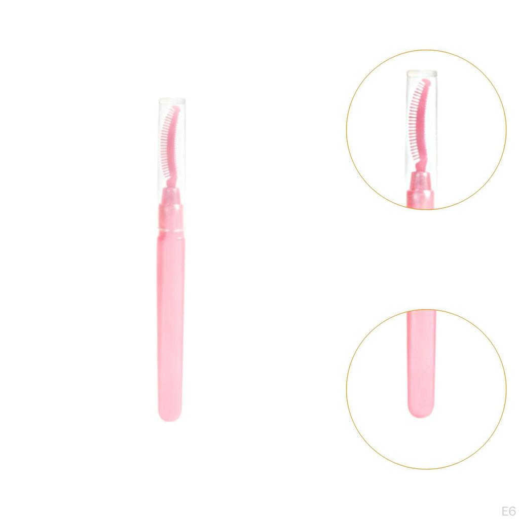 Eyelash Brush with Dust Cap, Eyebrow Brush, Curler, Mascara Lash Separator