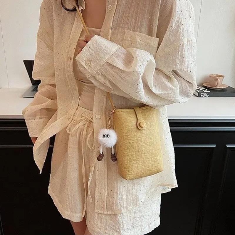 Women Cow Leather Daily Use Purse for Phone Bag Female Handbag Sac Luxury Soft Solid Genuine Leather Shoulder Crossbody Bag