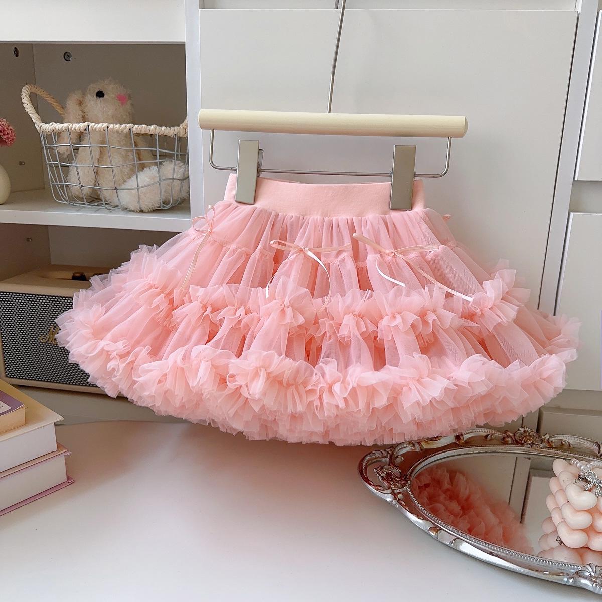 Summer New Arrivals: Baby Girls Multi-Layer Mesh Tutu Skirt (AXC096) Size 90