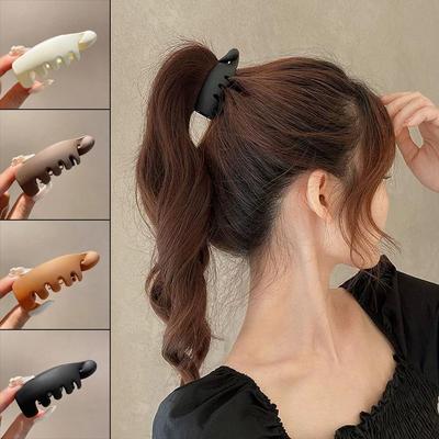 Korean Banana Hairgrip Fashion Ponytail Holder Hair Accessories Twist Claw Clips  For Women Girls