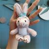 Adorable Bunny Plush Keychain Cartoon Doll Backpack Charm Cake Gift Bouquet