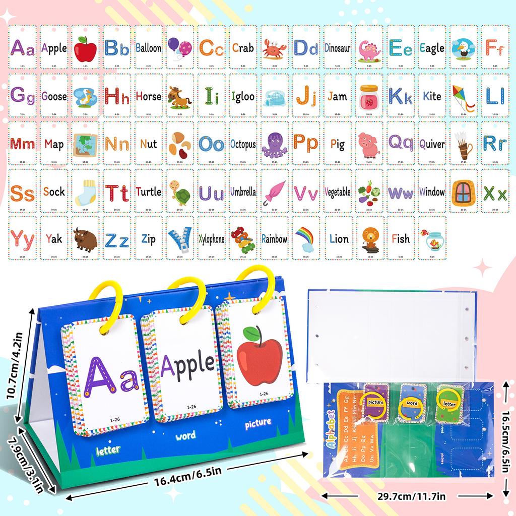 Non-Toxic Children'S Table Model Visual Word Education Card 78Pcs Early Education English Letter Cognitive Word Card Educational Toys