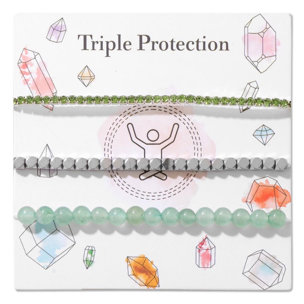 JYL TS Bracelet Zodiac  Matte Beaded Couple Style Enhances Love & Destiny green aventurine