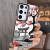 Japanese Minimalist Pine Tree Soft Phone Case for Samsung A17 A16 A15 A14 A13 A57 A56 A55 A54 A53 A37 A36 A35 A34 A33 A26 A25 A2