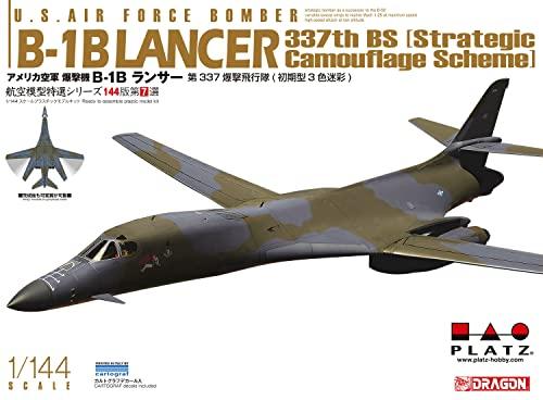 Platz/Dragon 1/144 Maßstab US Air Force B-1B Lancer Bomber, frühes Modell, dreifarbige Tarnung, 337. Bombengeschwader, 96. Bombengeschwader, Kunststoffmodellbausatz, A