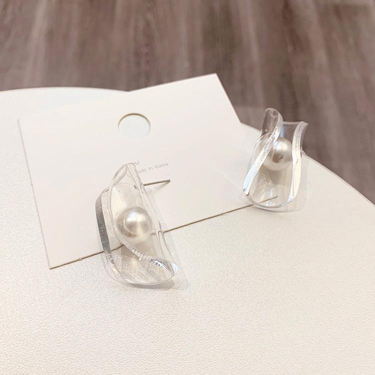 Ohrringe mit Acrylperlen im koreanischen Stil: Vielseitige Ohrstecker für Damen