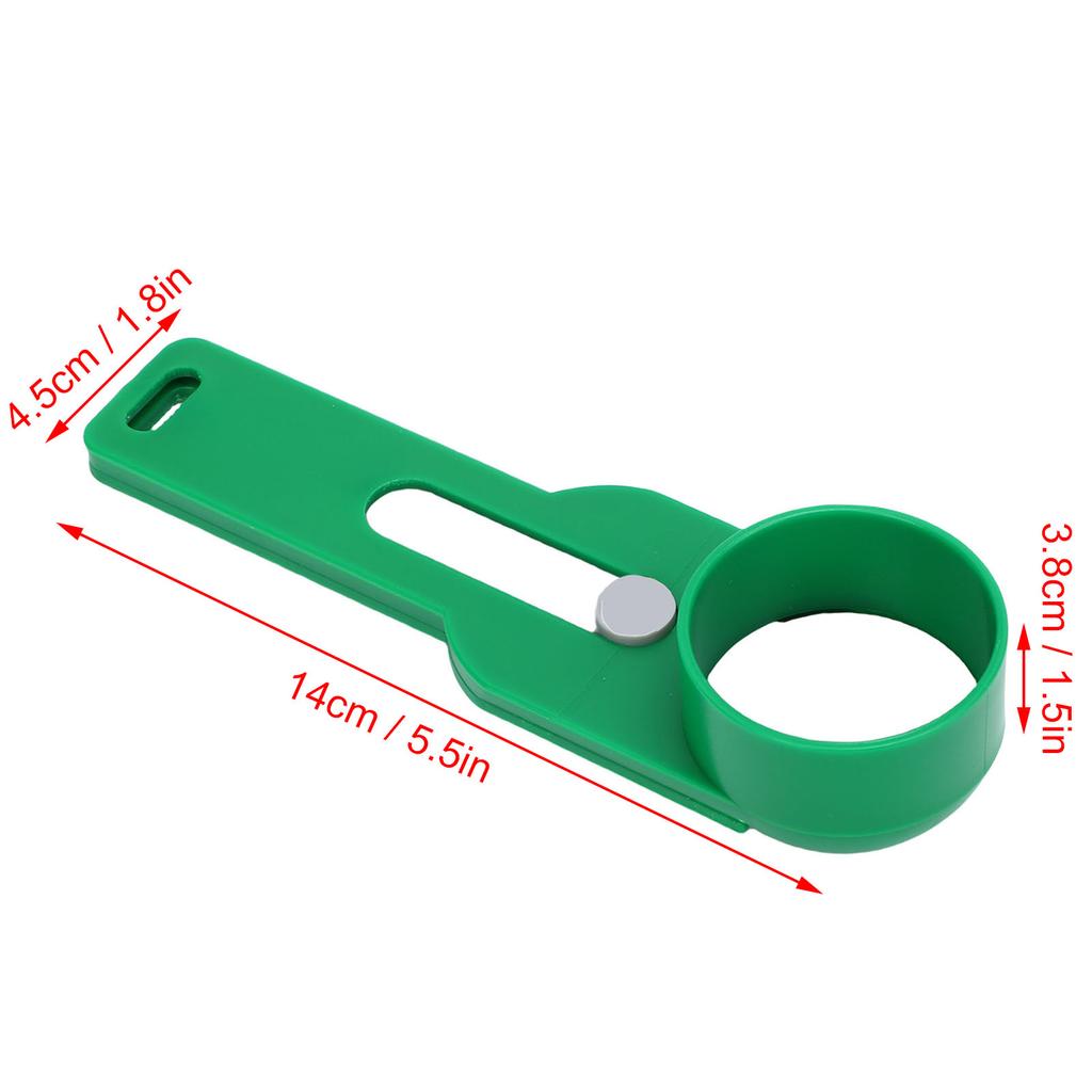Sliding Measuring Scoop Narrow Bottles Adjustable Accurate Measuring Tool for Protein Coffee Powder Fitness Enthusiasts Wide Handle Green