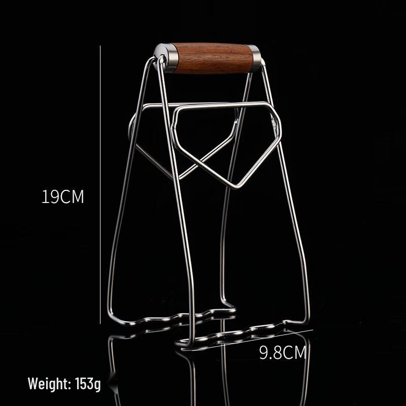 304 Stainless Steel Rosewood Handle Anti-Scald Bowl Plate Clip Set