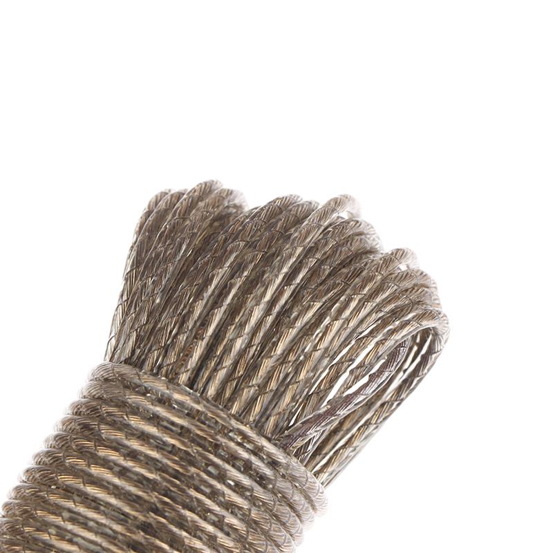 10/20/30/50M Pvc Coating Steel Clothesline Outdoor Portable Clothesline Garden Camping Travel Clothes Drying Rope