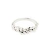 LECLAT 3LAYERS TWIST RING SILVER/VERMEIL