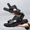 Size 38-44 Men's Leather Sandals Fashion Beach Shoes Hiking Sandals Casual Sneakers Summer Beach Sandalias Boys Men Slippers