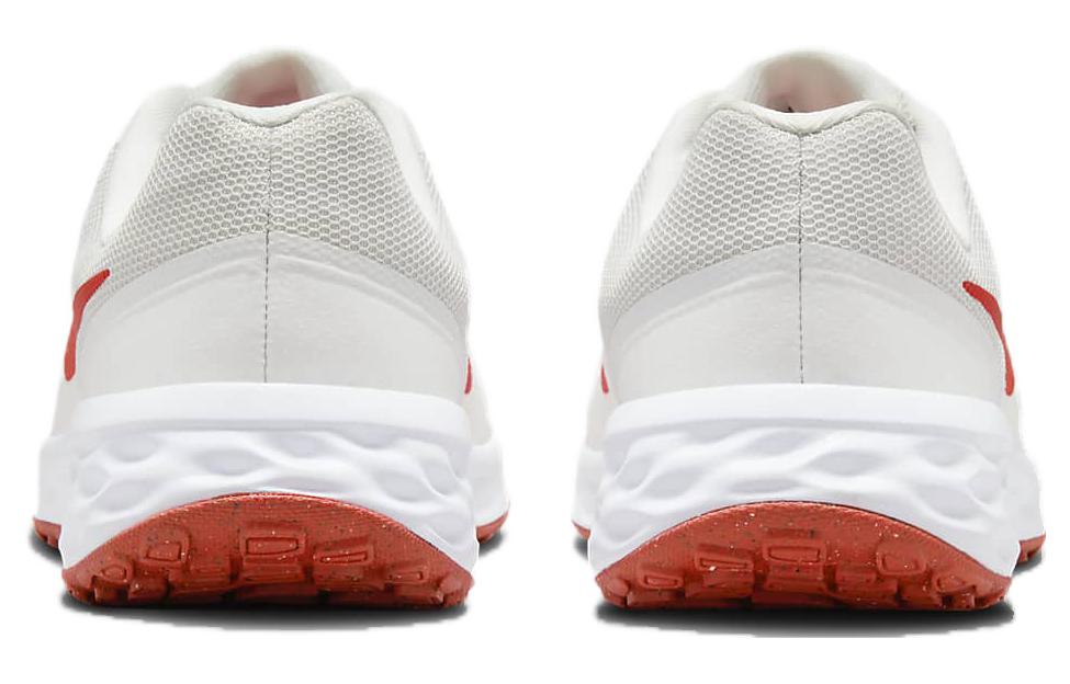 Nike REVOLUTION 6 Comfortable Cushioning Breathable Low top Kids' Running Shoes Red White DD1096-102