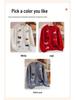 Kinder-Cardigan aus 100% reiner Wolle, gestrickt, mit Cartoon-Motiv, koreanischer Stil, Rundhals-Pullover für Jungen und Mädchen