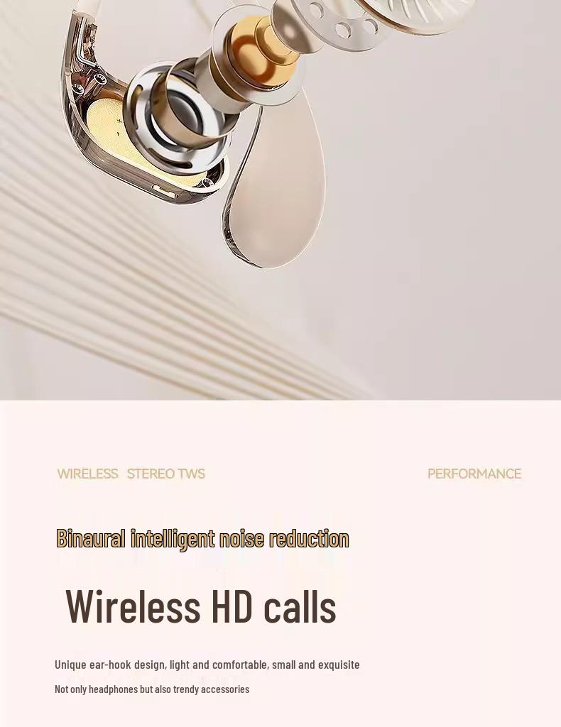 2025 OWS Ear-Hook Bluetooth Headphones - High Sound Quality, Long Battery Life, Open In-Ear Design