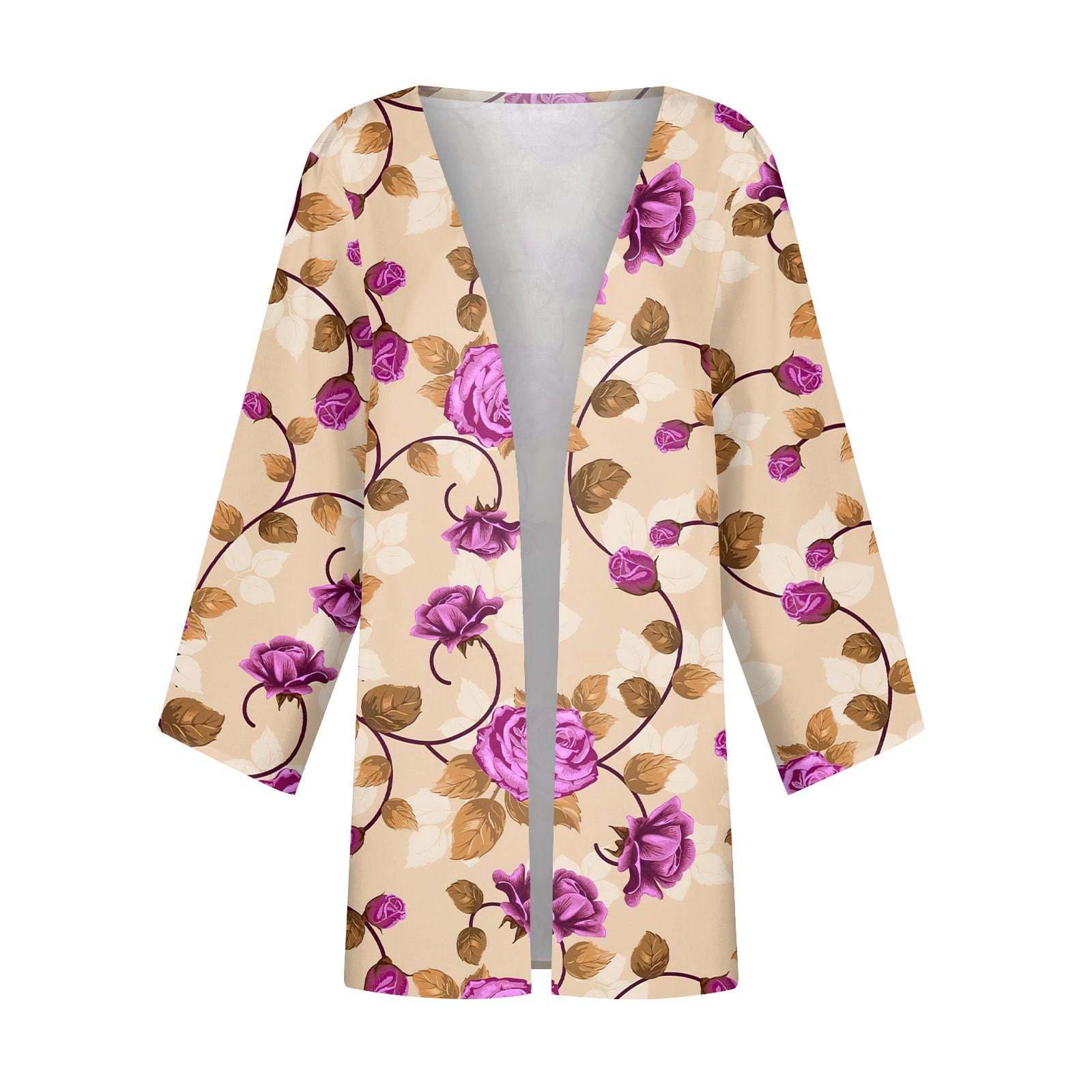 Женская повседневная модная легкая куртка средней длины с принтом — фото 4