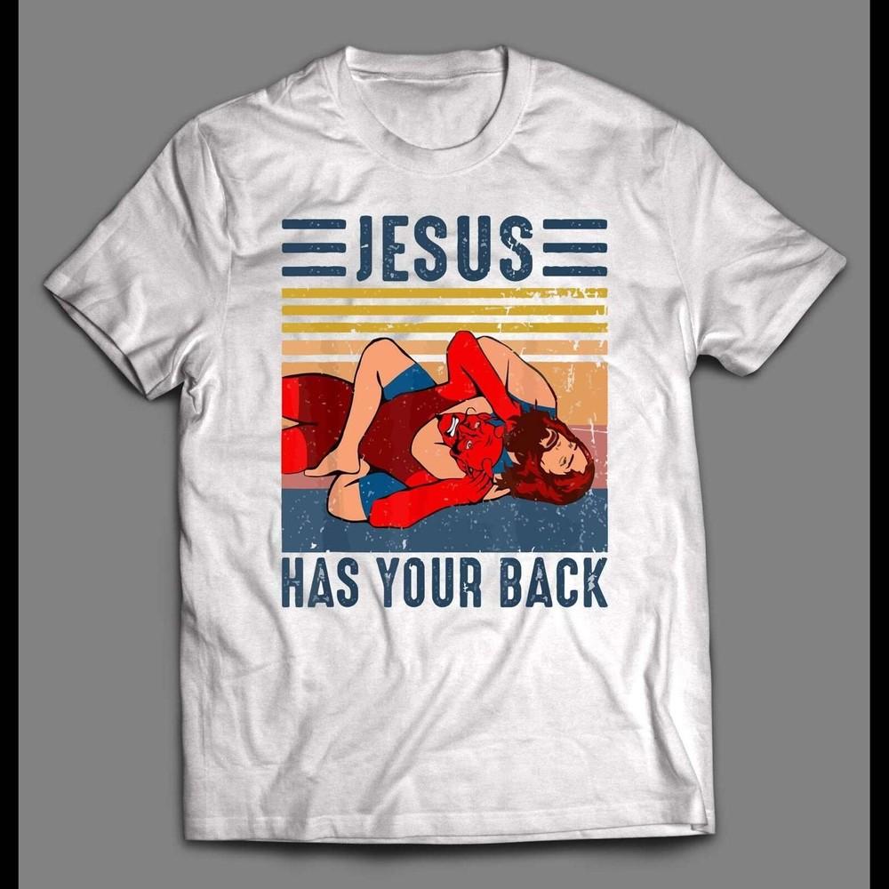 

JESUS HAS YOUR BACK MMA WRESTLING SHIRT Unisex T-Shirt XXL