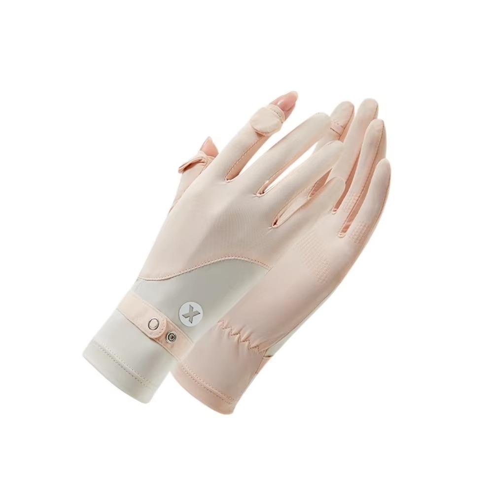 Breathable Women Sunscreen Gloves Anti-UV Summer Driving Mittens Sun Protection Riding Gloves Girl