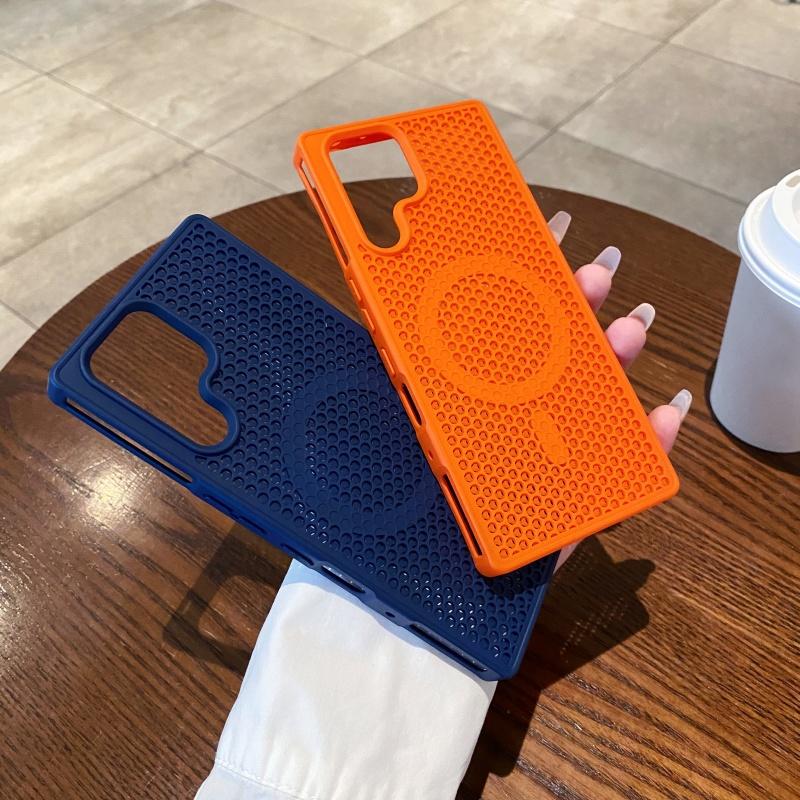 Honeycomb Grid Mesh Cooling Silicone Magnetic Case For Nubia RedMagic 11 Pro  Heat Dissipation Shell Phone Coque 11 Pro+ Cover
