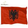 Albanien Nationale Landesflagge 2 Fuß * 3 Fuß (60 * 90 cm) 3 Fuß * 5 Fuß (90 * 150 cm) Größe Weihnachtsdekorationen für Zuhause Fahnenbanner
